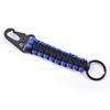 Handmade Seven-Core Paracord Survival Keychain with Eagle Beak Carabiner