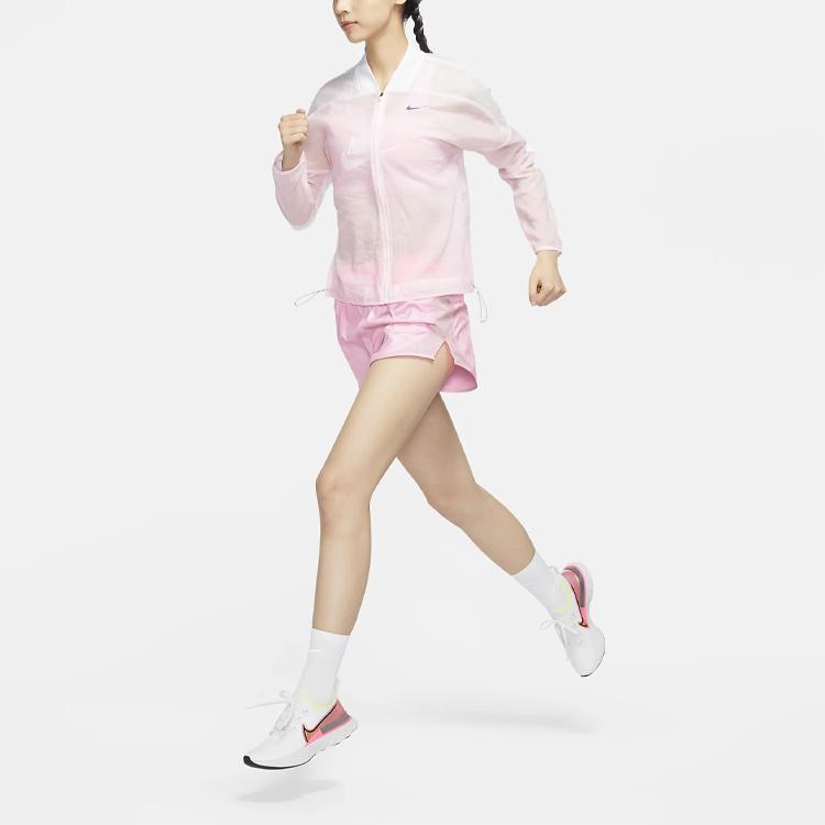 Nike Куртка для бега Icon Clash Back Print Женская куртка Foam-Pink CU3049-663