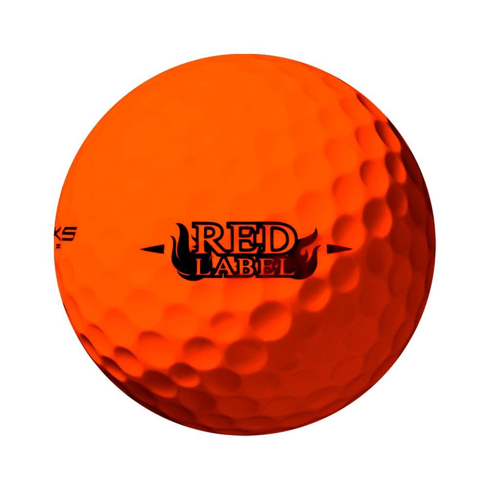 WORKS GOLF Мяч для гольфа Hisho Красная этикетка Экстремальный оранжевый Модель 2023 года Мяч с высоким отскоком