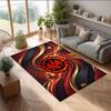 Eintracht Frankfurt Football Print Crystal Velvet Rug, Comfortable Water Absorbent Non Slip Indoor Floor Carpet