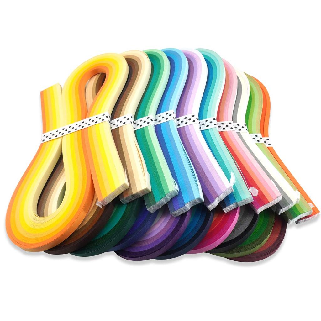 JUYA Quilling Kit 1200 Sheets of Paper 60 Kinds of Gradation Colors Length 540mm Width 10mm