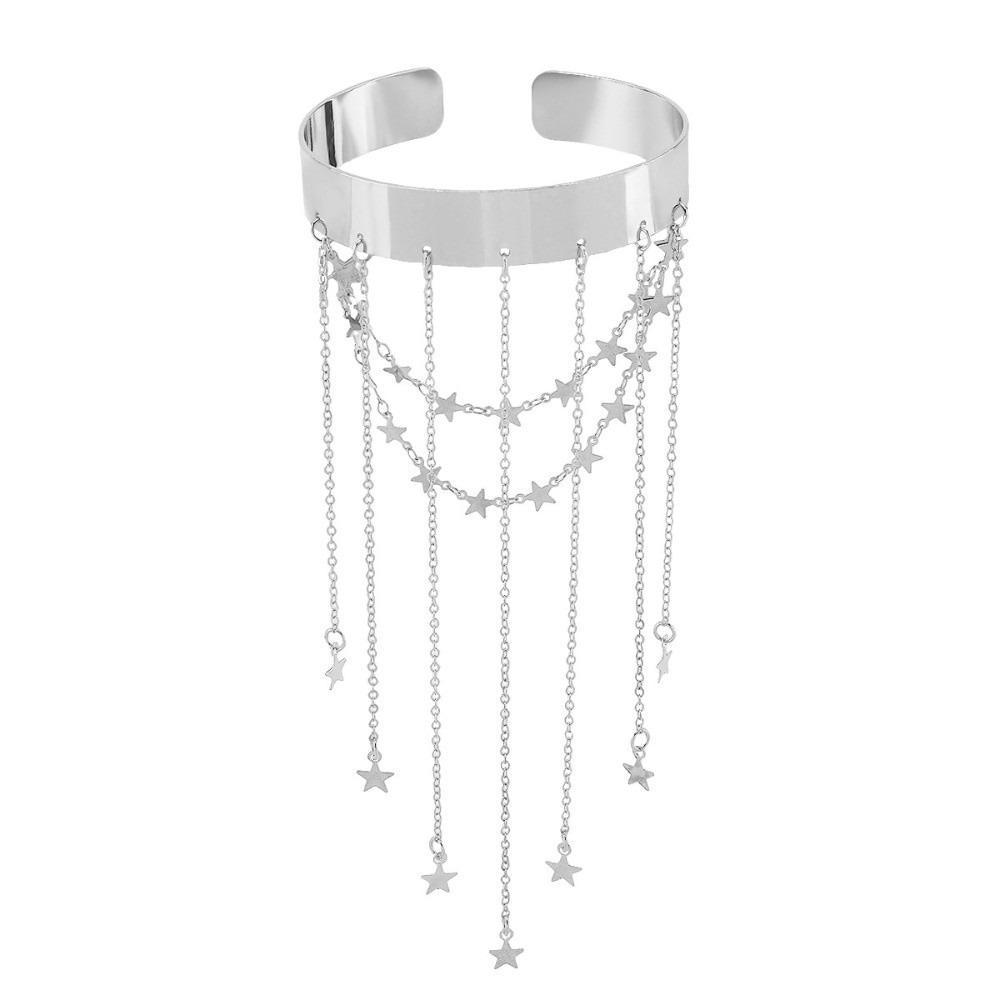 Sweet Fringe Arm Cuff Bracelets Adjustable Open Upper Arm Bracelet Arm Accessories