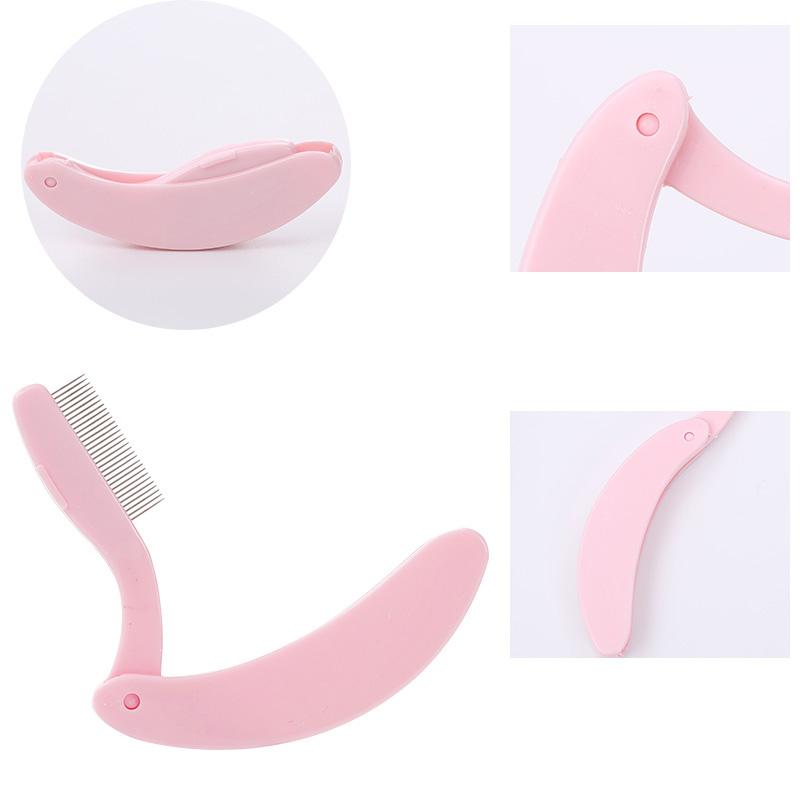 Складная ультратонкая стальная игла для бровей, ресниц, кисть для бровей, металлическая расческа, косметические инструменты для макияжа ZPG