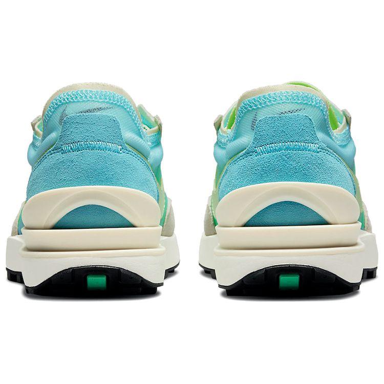 Nike Женские кроссовки Waffle One Bleached Aqua Lime Glow, зеленые DC2533-401