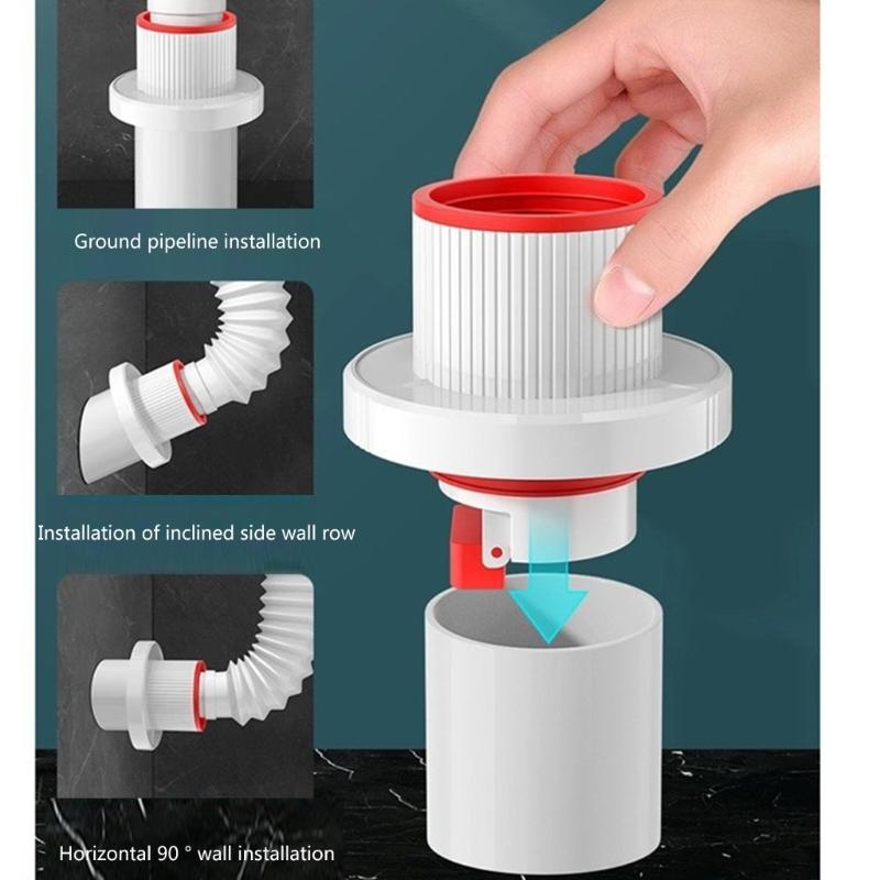ABS Drain Seal Simple Installation Drain Trap Effective Drain Deodorizer Convenient Drain Solution Prevent unpleasant