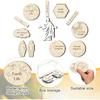 6 Sets of Plan of Salvation Teaching Kits Gift Each Set Includes Wooden Pieces and Plastic Storage Box for Lds Missionary Gifts Family Youth Home
