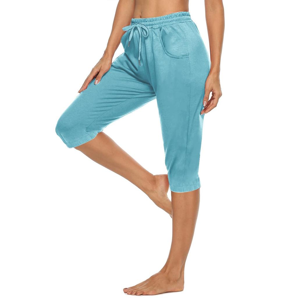 Женские брюки для бега с завязками, удобные спортивные брюки с карманами, 5 шт.