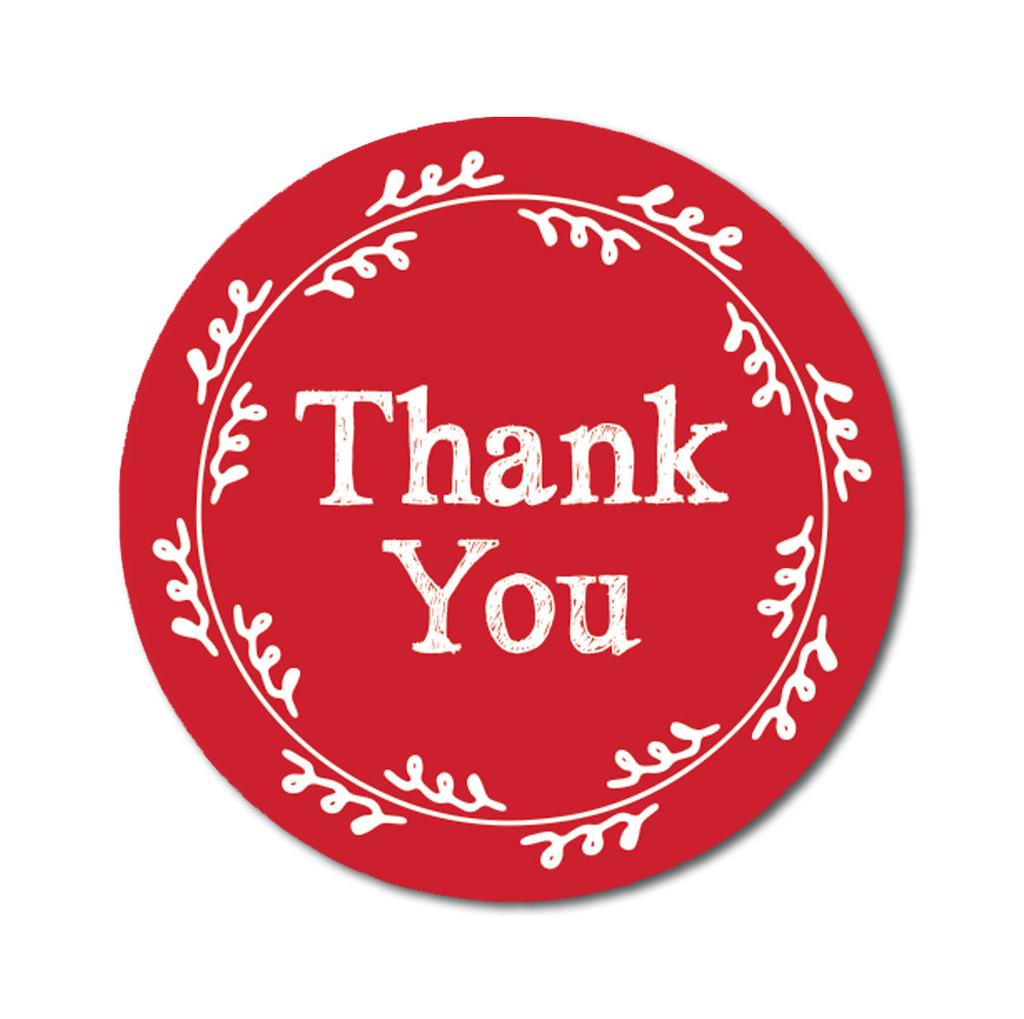 Дорогой сувенир DIY венок 1,6 дюймов круглый классический спасибо фуксия розовые наклейки конверт уплотнения-45