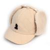 Universal Chemistry Quilting Beige Earflap Cap
