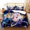 Genshin Impact Animation Cartoon Soft And Comfortable Comforter Bedding Sets Bedding Set Luxury Quilt Cover Customizable