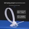 Push-in Airplane Head Car Nylon Cable Tie with Base Plate Fixed Binding, Sizes: 3*130, 4*150, 5*200.