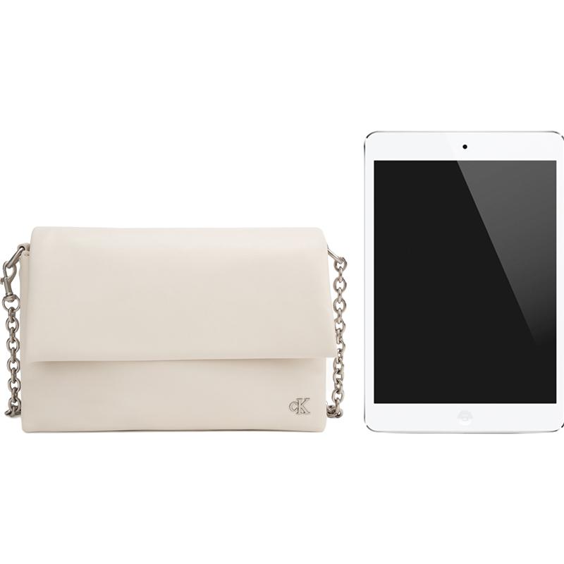 New CALVIN KLEIN Synthetic Material Crossbody Bag Women's Egg Shell Yellow DH3571-QDV