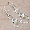 Lemon Topaz Gemstone Handmade Silver Jewelry Earrings 1.5''