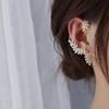 Высококачественные блестящие цирконы стразы Длинная кисточка Клипса для уха Кафф для уха Изящные Классические Винтажные Клипсы для ушей Украшения для вечеринки Мероприятия Свадебный случай