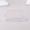 1Pc Clear Desk Shelf Box Storage Display Stand Acrylic Plastic Transparent Desktop Bussiness Card Holder Place Card Holder