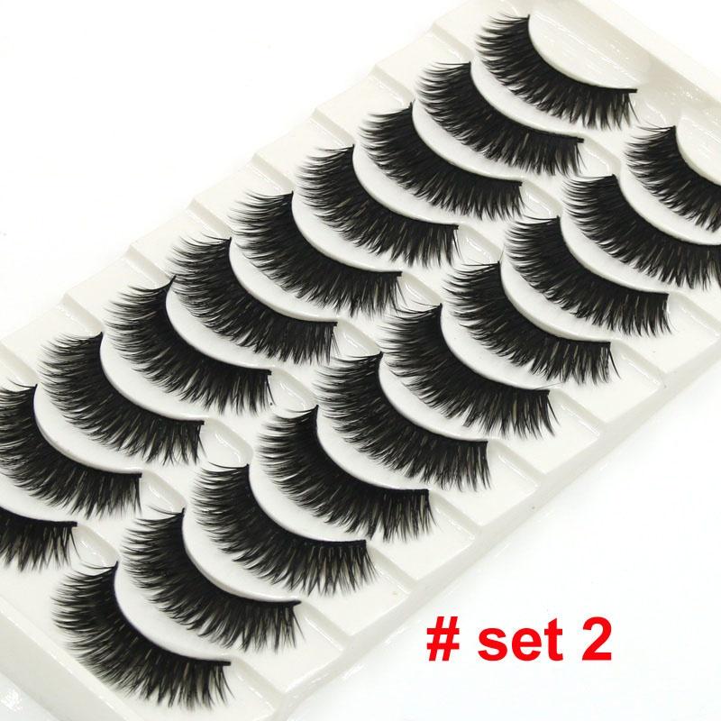 8/20 пар 15-20 мм натуральные 3D накладные ресницы набор для макияжа норковые ресницы наращивание норковые ресницы