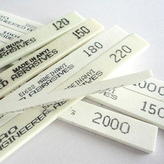 1pcs Polishing White Sharpening High Hardness Square Corundum Whetstone Grinding Sand Oil Stone