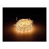 Guirlande Micro Led Extra Dense Clignotant Lumière Chaude 14m 567l Câble Argent