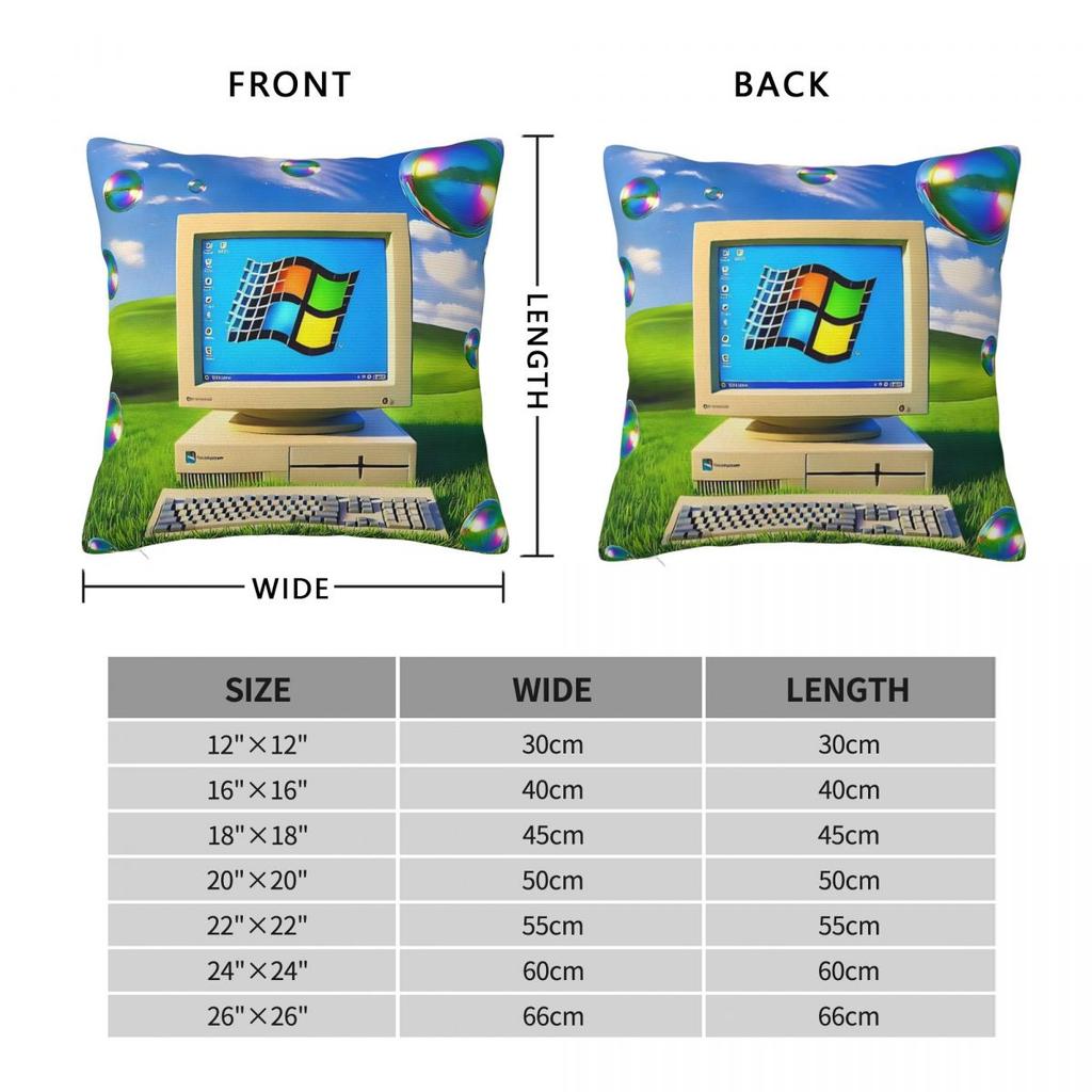 Frutiger Aero Windows 98 Компьютер Наволочка Мягкая Наволочка Чехол для Подушки Morden Наволочки Для Свадебной Вечеринки Домашний Декор