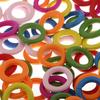100pcs Assorted Wooden Rings Loops Circle Embellishments for Crafts 20mm