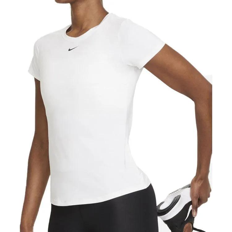 Nike Women'ss Dri-FIT One Sporty Fitted Crewneck T-Shirt White (Unisex) T-Shirts DD0627 100
