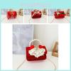 Charming Red Pearl Handbag For Girls Adorable Small Shoulder Bag For Kids