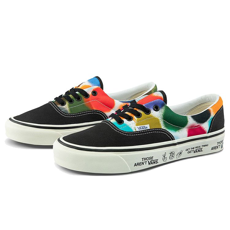 Vans Era 95 DX Anaheim Factory — кроссовки унисекс с пятнами брызг, черные, многоцветные VN0A2RR19MJ