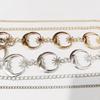 Hip Hop Style Metal Punk Waist Chain Womans Layered Belt Dress Cummerbands Moon Star Waistband
