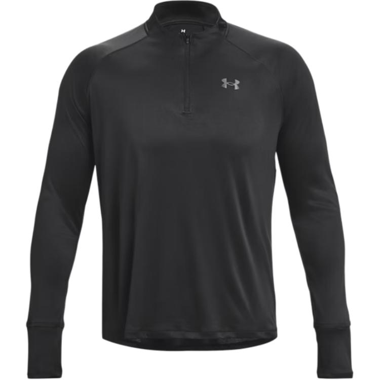 Under Armour Футболка с длинным рукавом для бега Iso-Chill Series, мужские топы, черная 1377877-001