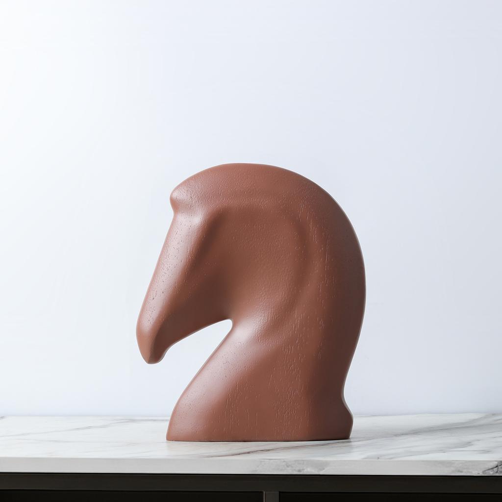 Simple Horse Head Decoration, Resin Handicrafts, Suitable for Decorating and Embellishing Indoor Environments