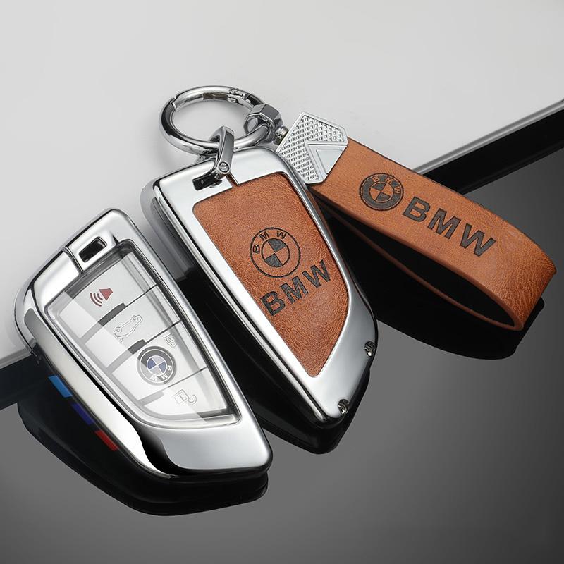 ORWI7 Leather Car Remote Key Cover Case Shell for Bmw F20 F30 F31 F21 F11 X3 F25 X4 I3 M3 M4 1 3 4 5 Series 320i 530i 550 Keychain
