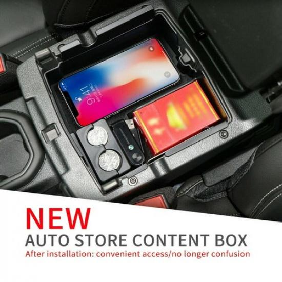 For Jeep Wrangler JL Gladiator JT 18-22 Armrest Center Console Storage Tray Box