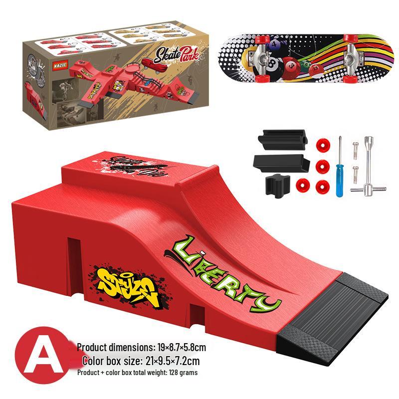 Мини-набор реквизита для фингерборд-парка: Креативная игрушка-рампа с изгибом