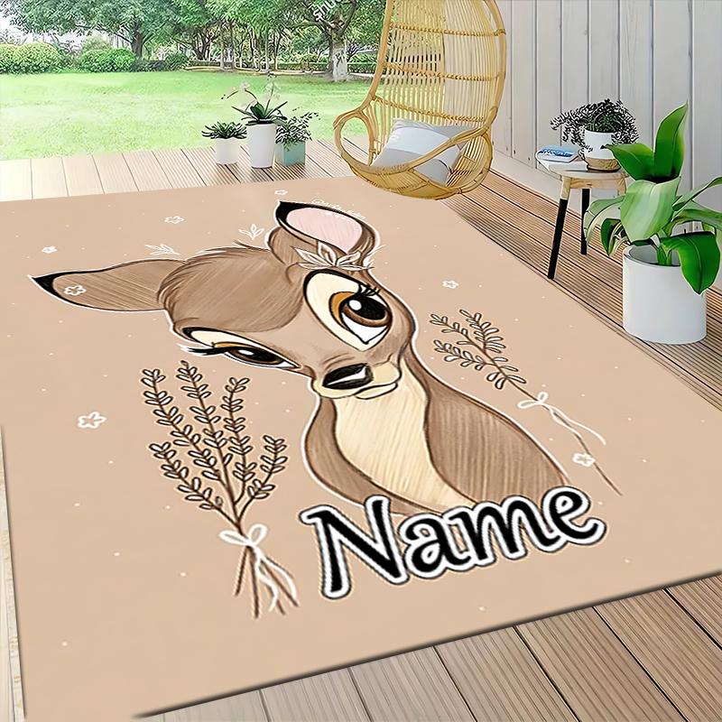 Custom Name Dumbo Circus Adventure Carpet Rug Customizable Soft Washable Anti-Slip Home Living Room Sofa Mats Personalized Rug. 0909427