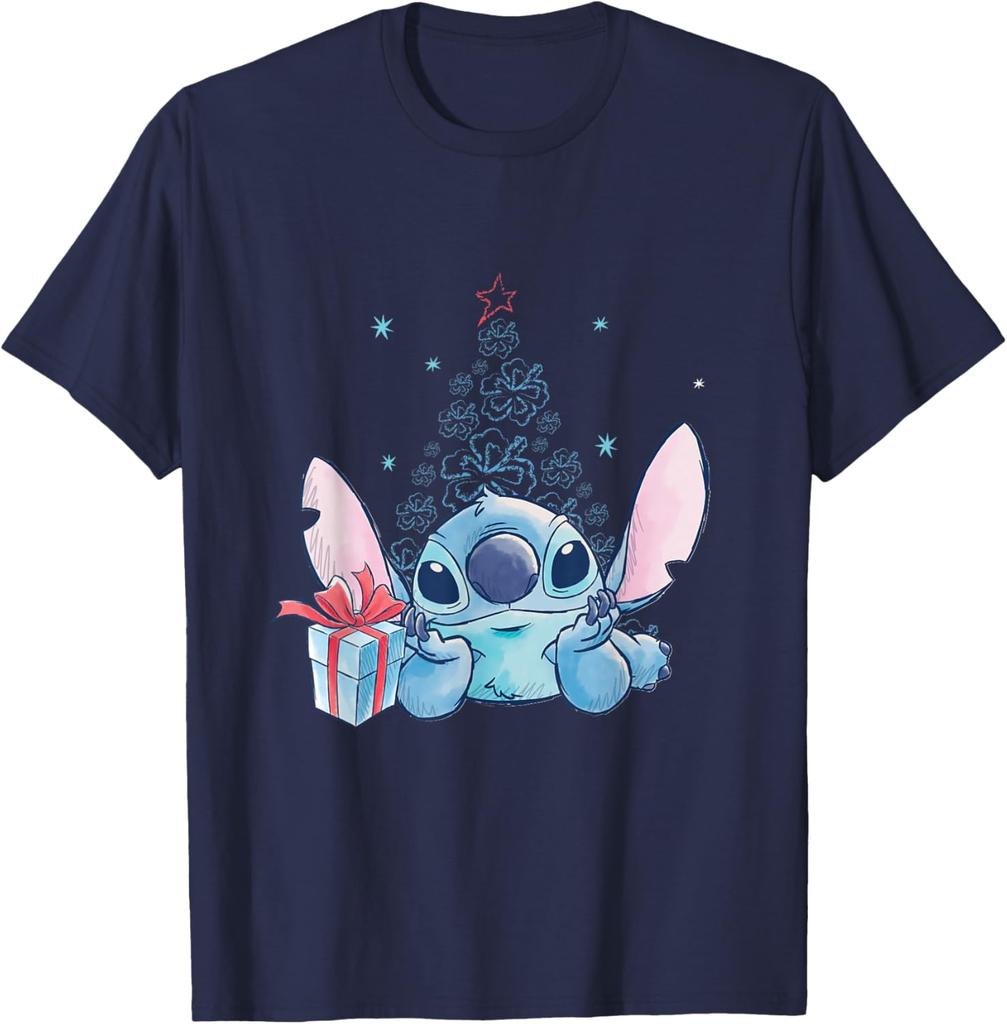 Lilo & Stitch Stitch Cutie Pose Christmas Edition T-Shirt Unisex