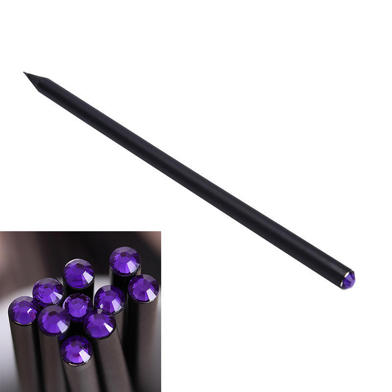 2 шт. черный карандаш HB с цветным бриллиантом, школьный карандаш для рисования и письма,