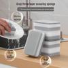 Extra Thick Double-Sided Sponge Scrubber: Kitchen Cleaning Brush & Three-Layer Scouring Pad