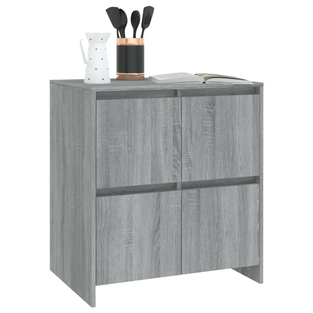 Vidaxl Szafka, Szary Dąb Sonoma, 70X41X75 Cm, Materiał Drewnopochodny