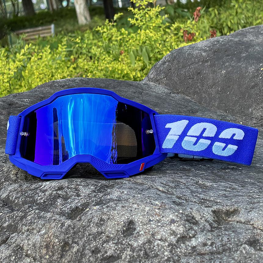 100 Motorcycle Goggles Cycling Glasses Outdoor Off-Road Ski Sport MX ATV Dirt Bike Racing Glasses Motocross Goggles Bike Google