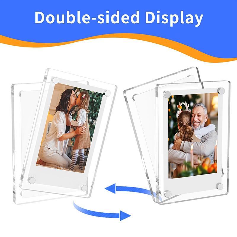 Magnetic Po Frame 1 Set For Fujifilm Instax Mini 11 8 9 25 50 7 Film Camera Accessories Acrylic Fridge Picture Magnets