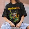 Хлопковая унисекс футболка с круглым вырезом Dragon Ball Son Goku, аниме, удобная, с коротким рукавом, спортивная и повседневная, для мужчин и женщин
