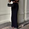 Fashion For Women Black Long Skirts High Waist Slim Seamless Elegant Ladies Gown Casual Summer 2024 New Female Maxi Skirts