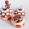 Plastic Material Squirrel Set Non-Electric Movable Joints 3D Printed Decorative Piece Cute Design Desktop Decorative Sculpture