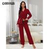 Pajamas Women's Fall and Winter Long-sleeved Shirt Long Pants Homewear Suit