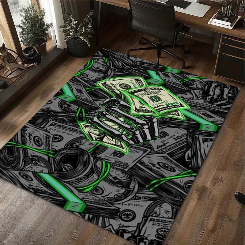 Money Rug - Home carpet Office Decorative Carpet For Living Room Bedroom Door Mat Floor Rug Computer Chair Area Rug