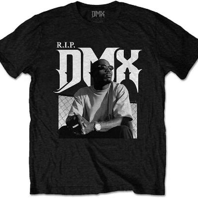 DMX Мужской R.I.P. Приталенная футболка среднего размера черного цвета