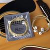 1 Set 6 Pcs Practice Nickel Plated Steel Guitar String For Acoustic Guitar