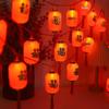 LED New Year Lantern String Lights with Fu Characters for Courtyard and Holiday Decoration