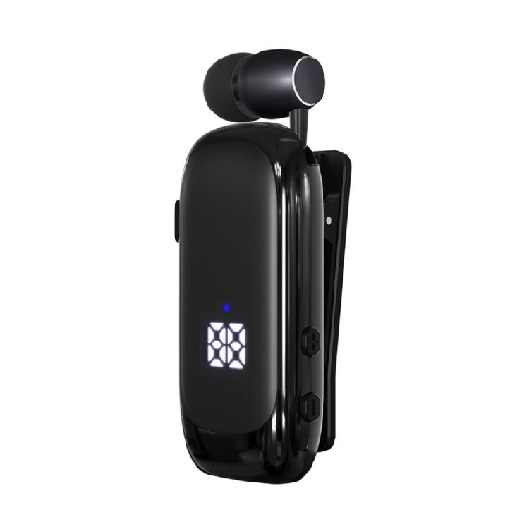 Петличная Деловая Гарнитура Bluetooth-совместимая Наушник Звонок Вибрирующий Напоминание Голосовой Отчет Номера Беспроводная
