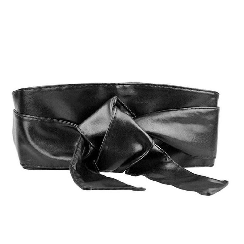 1 шт., женский мягкий кожаный широкий пояс с бантом для платья, аксессуары для одежды